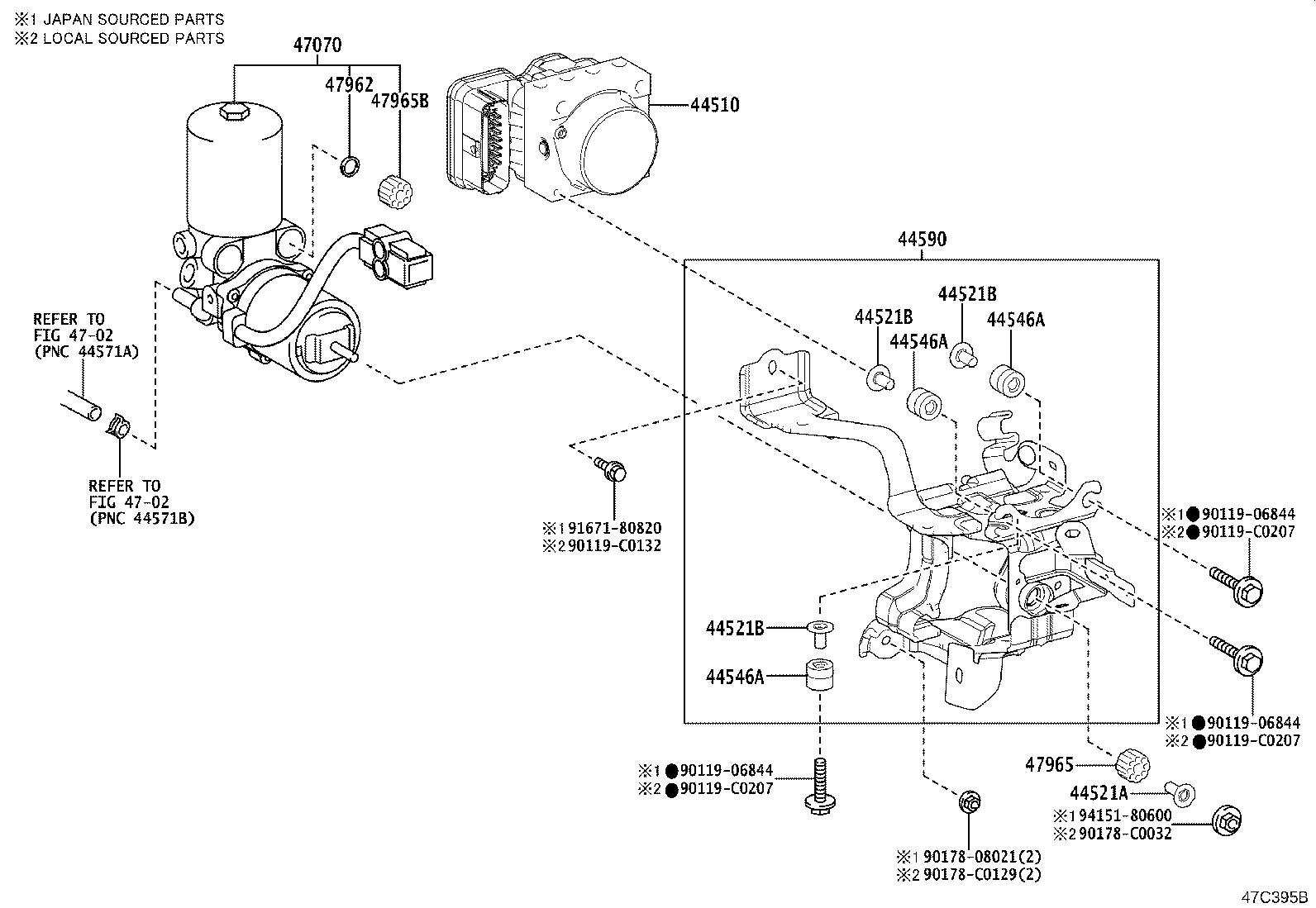 44050-F4050 ACTUATOR ASSY, BRAKE product image