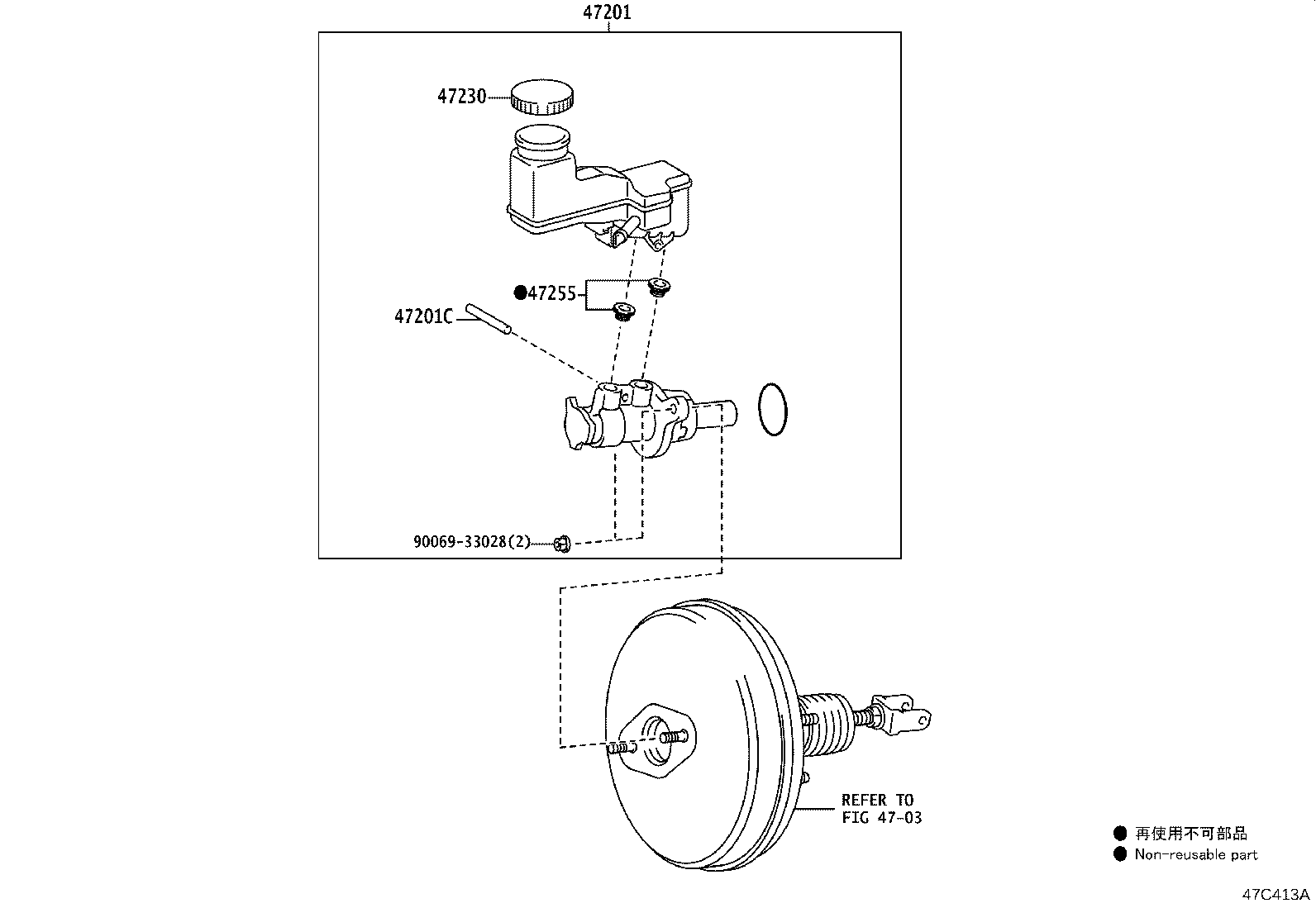 47201-0DA00 CYLINDER SUB-ASSY, BRAKE MASTER product image