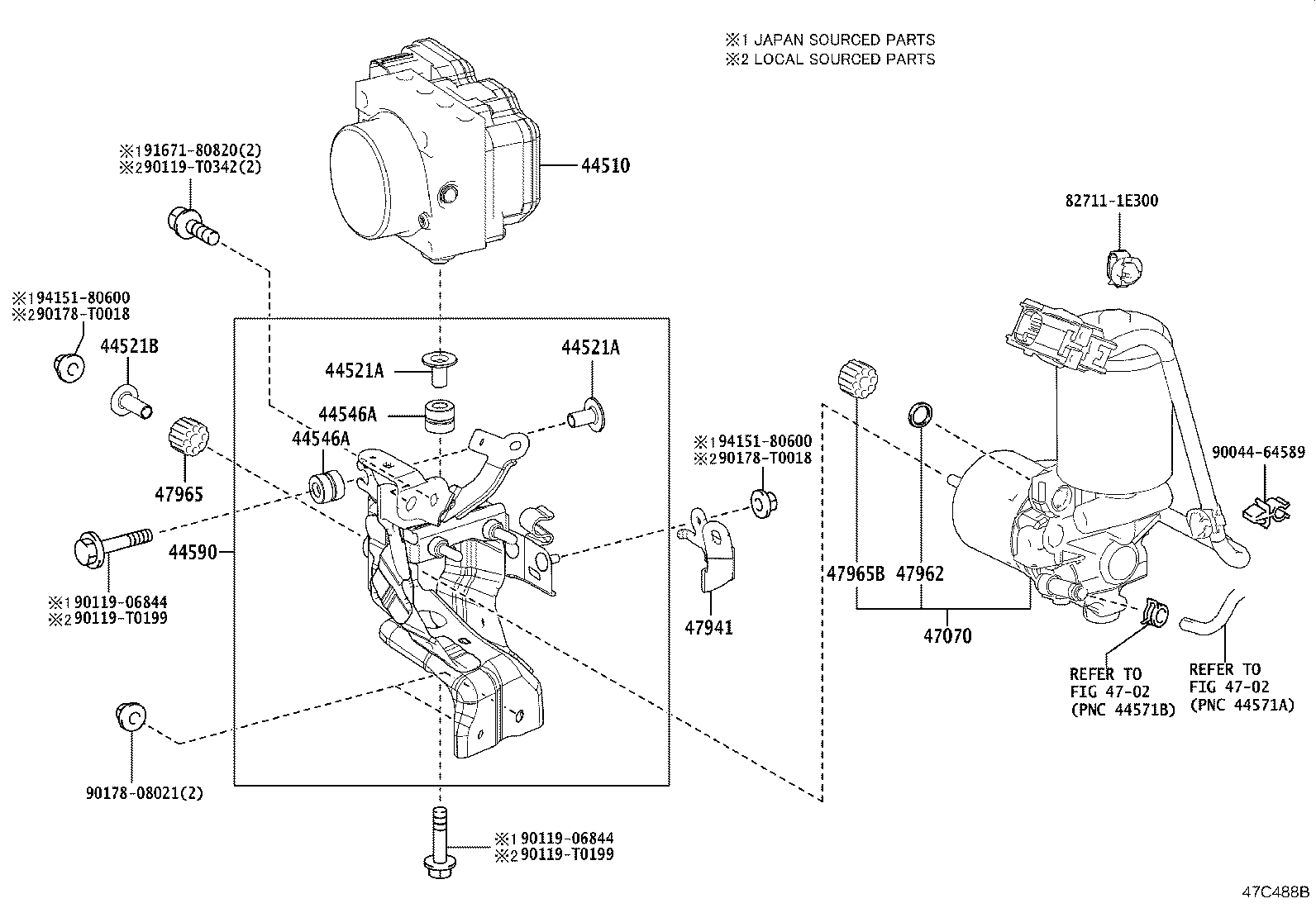 44050-0A420 ACTUATOR ASSY, BRAKE product image