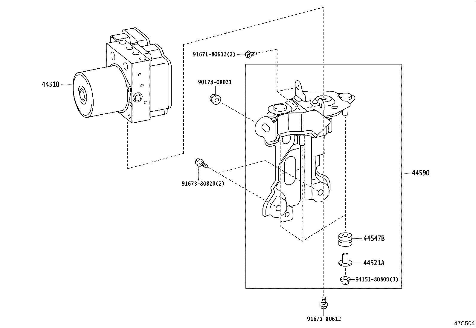 44050-48N00 ACTUATOR ASSY, BRAKE product image
