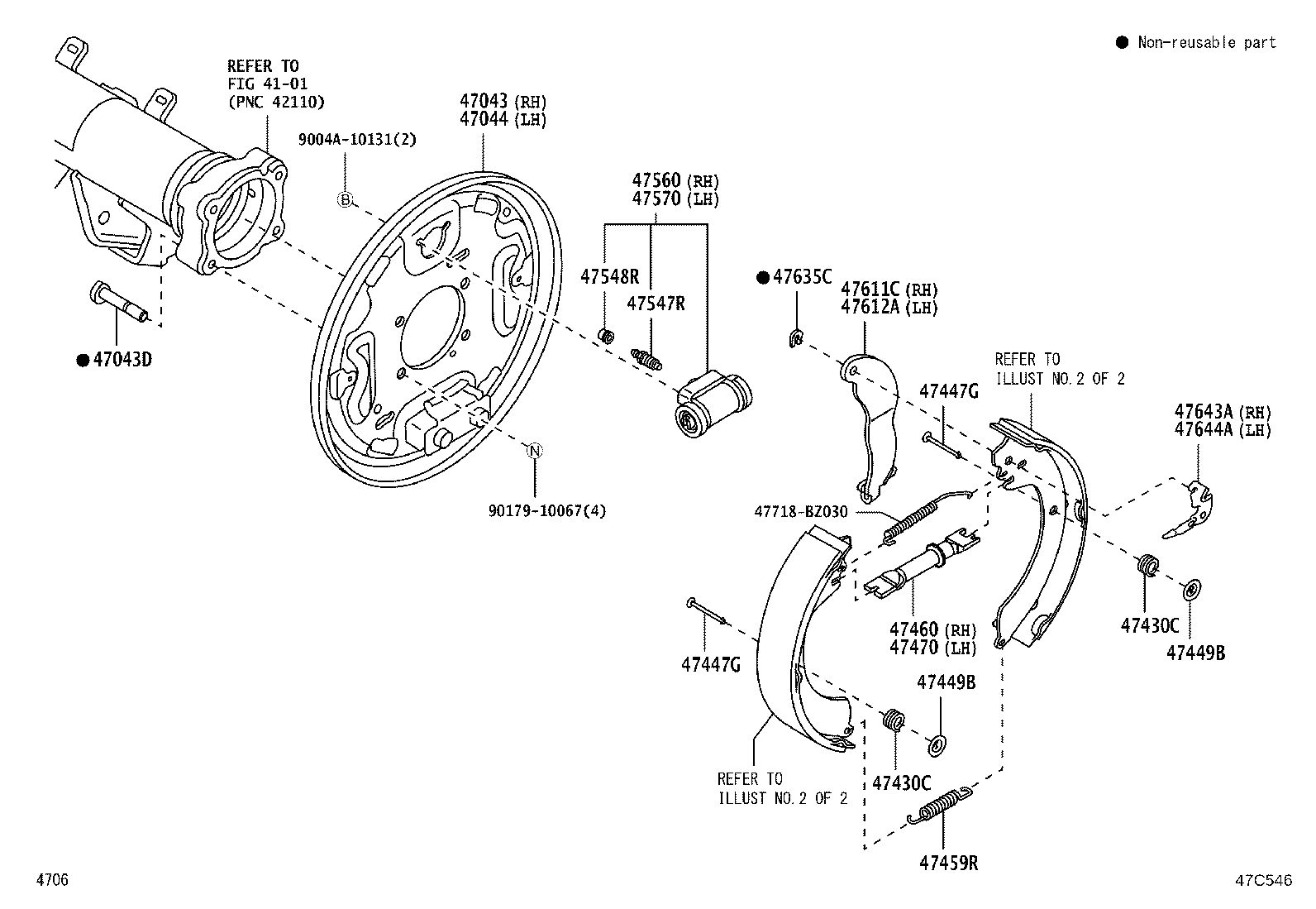 04943-BZ050 STRUT KIT, REAR BRAKE product image