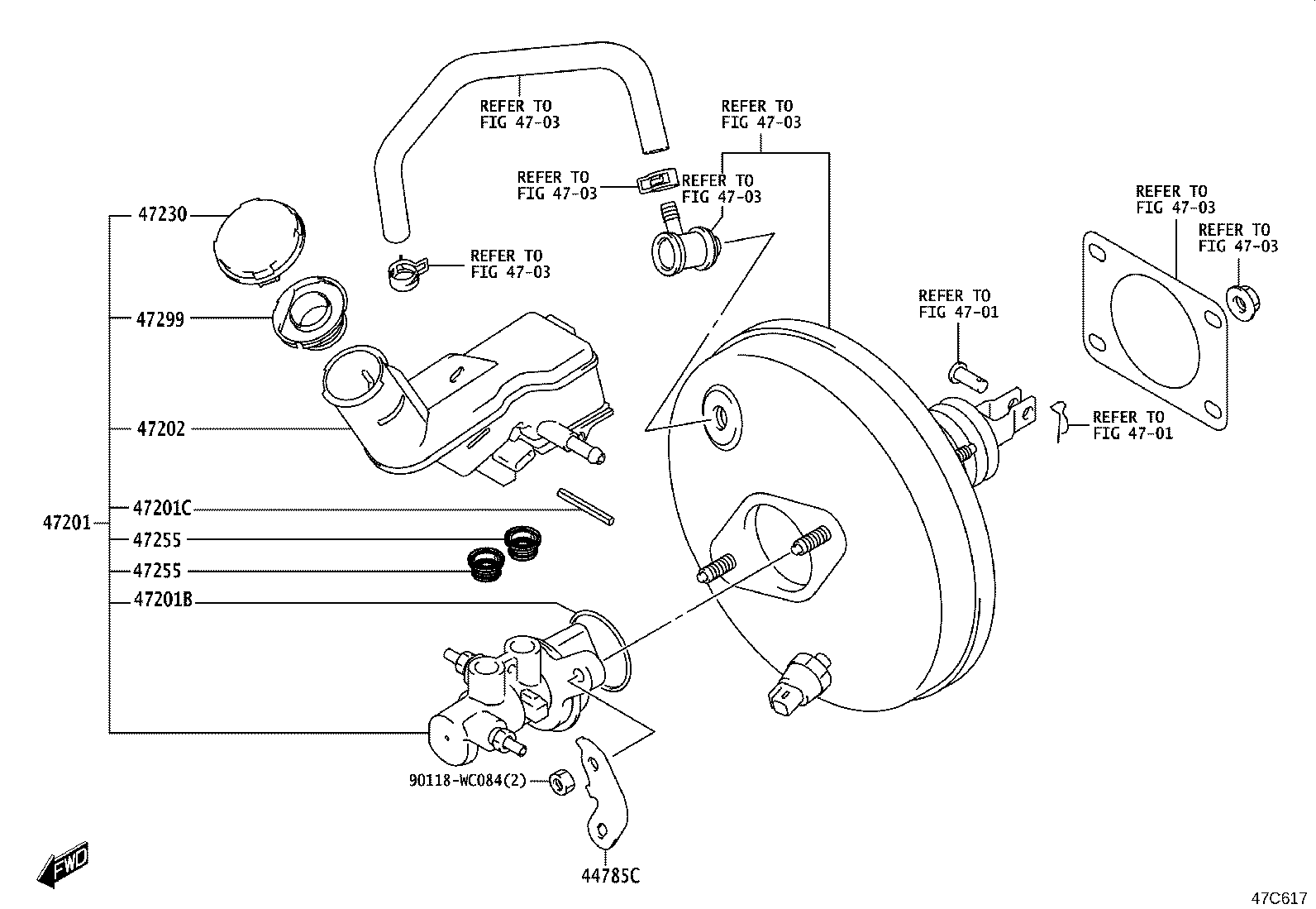 47220-WC004 RESERVOIR SUB-ASSY, BRAKE MASTER CYLINDER product image