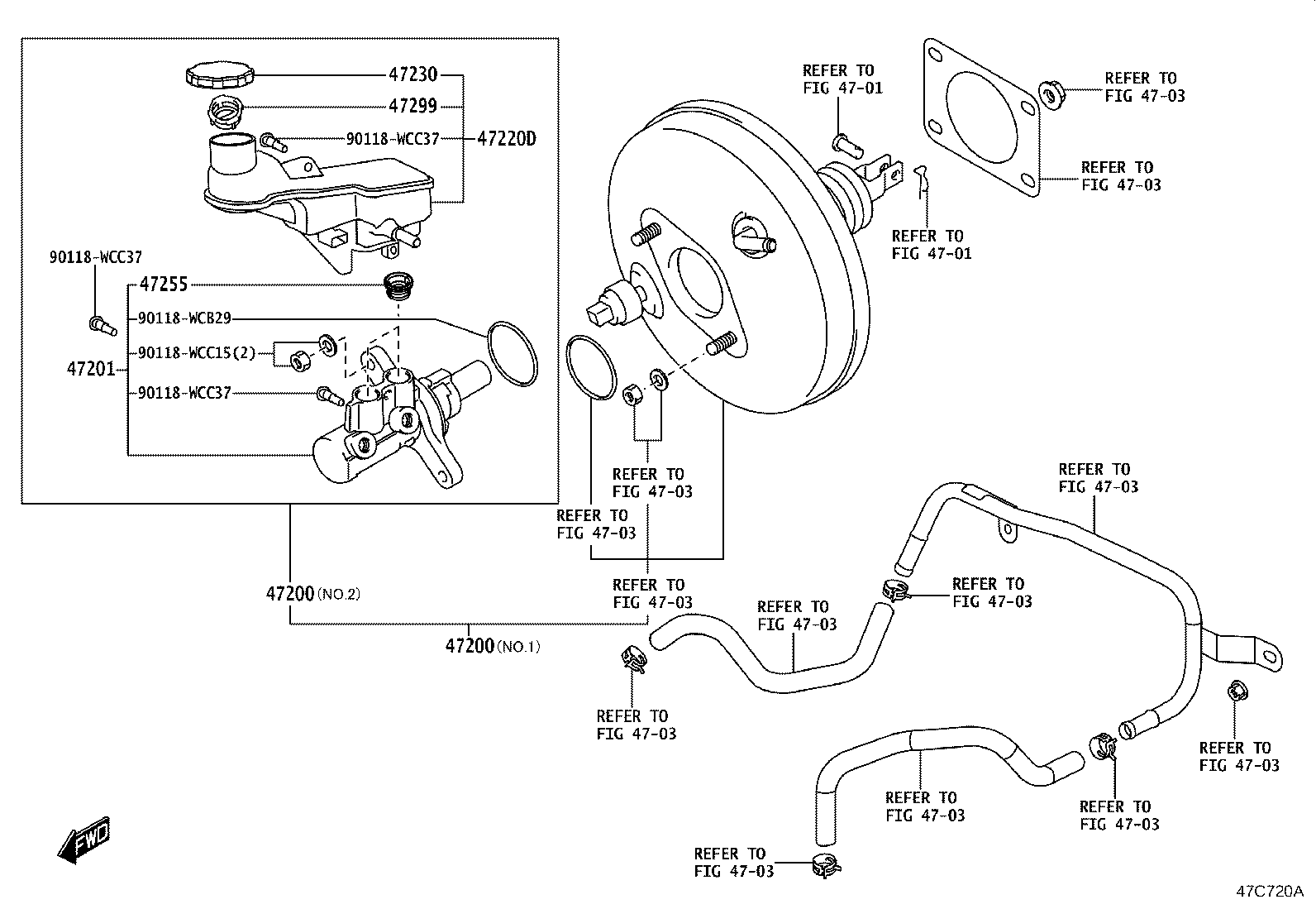 47211-WC002 CYLINDER SUB-ASSY, BRAKE MASTER product image