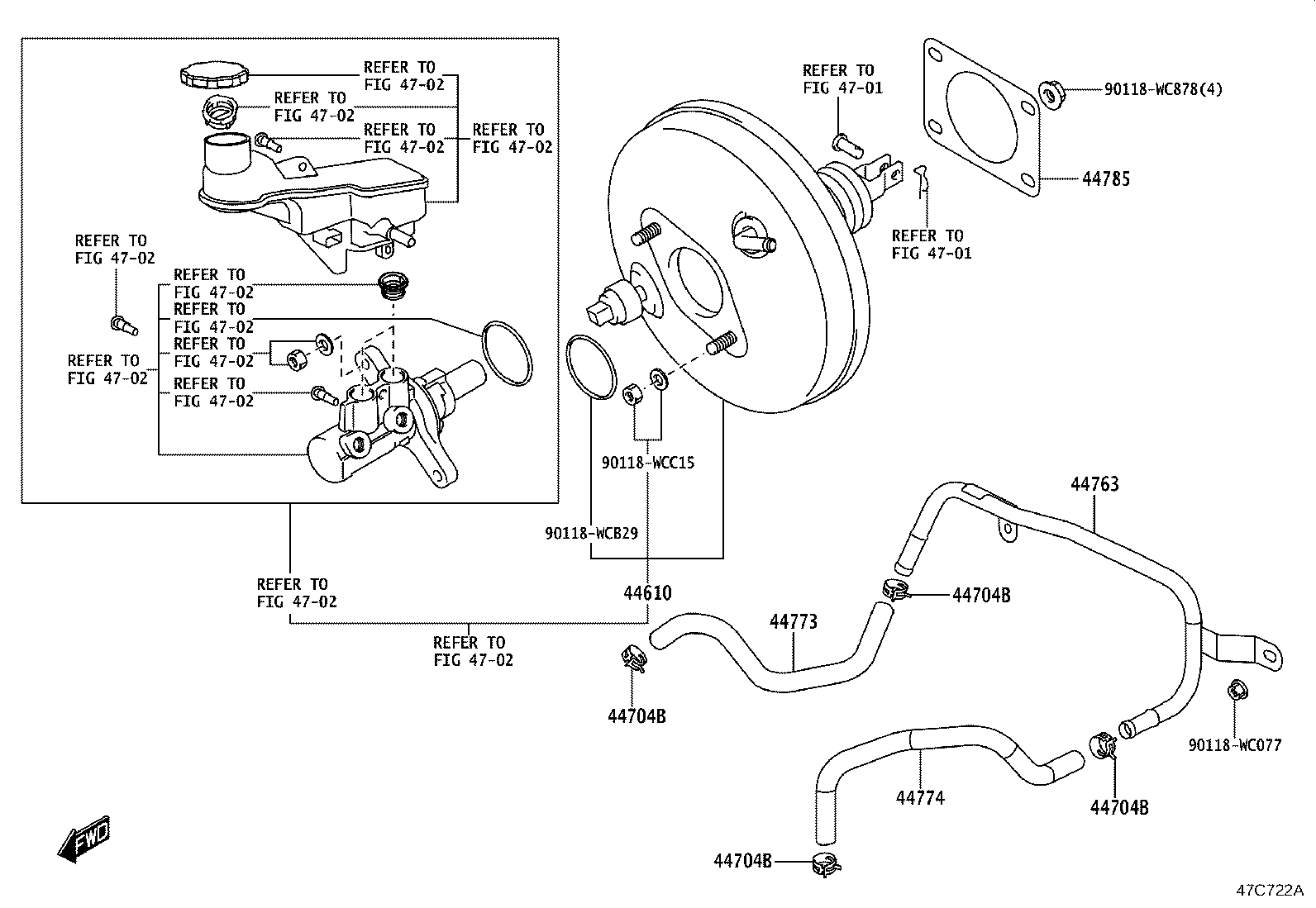 44763-WC002 TUBE, BOOSTER VACUUM product image