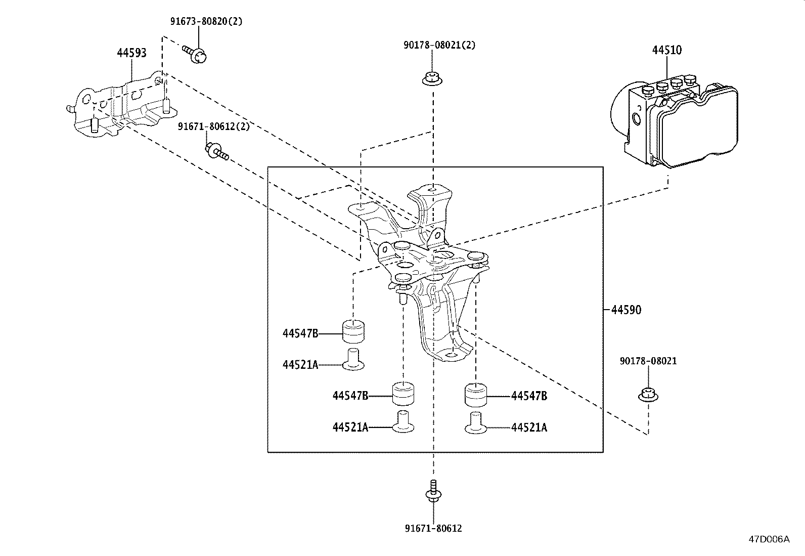 44050-60K50 ACTUATOR ASSY, BRAKE product image