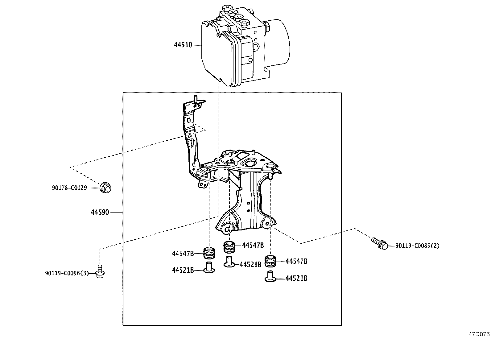 44050-48C70 ACTUATOR ASSY, BRAKE product image