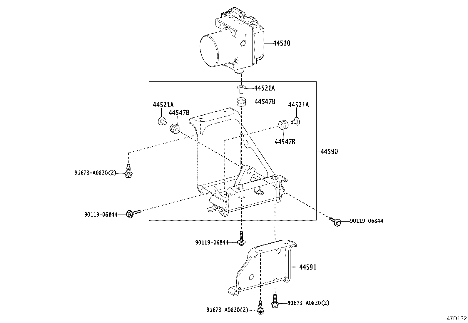 44050-36170 ACTUATOR ASSY, BRAKE product image