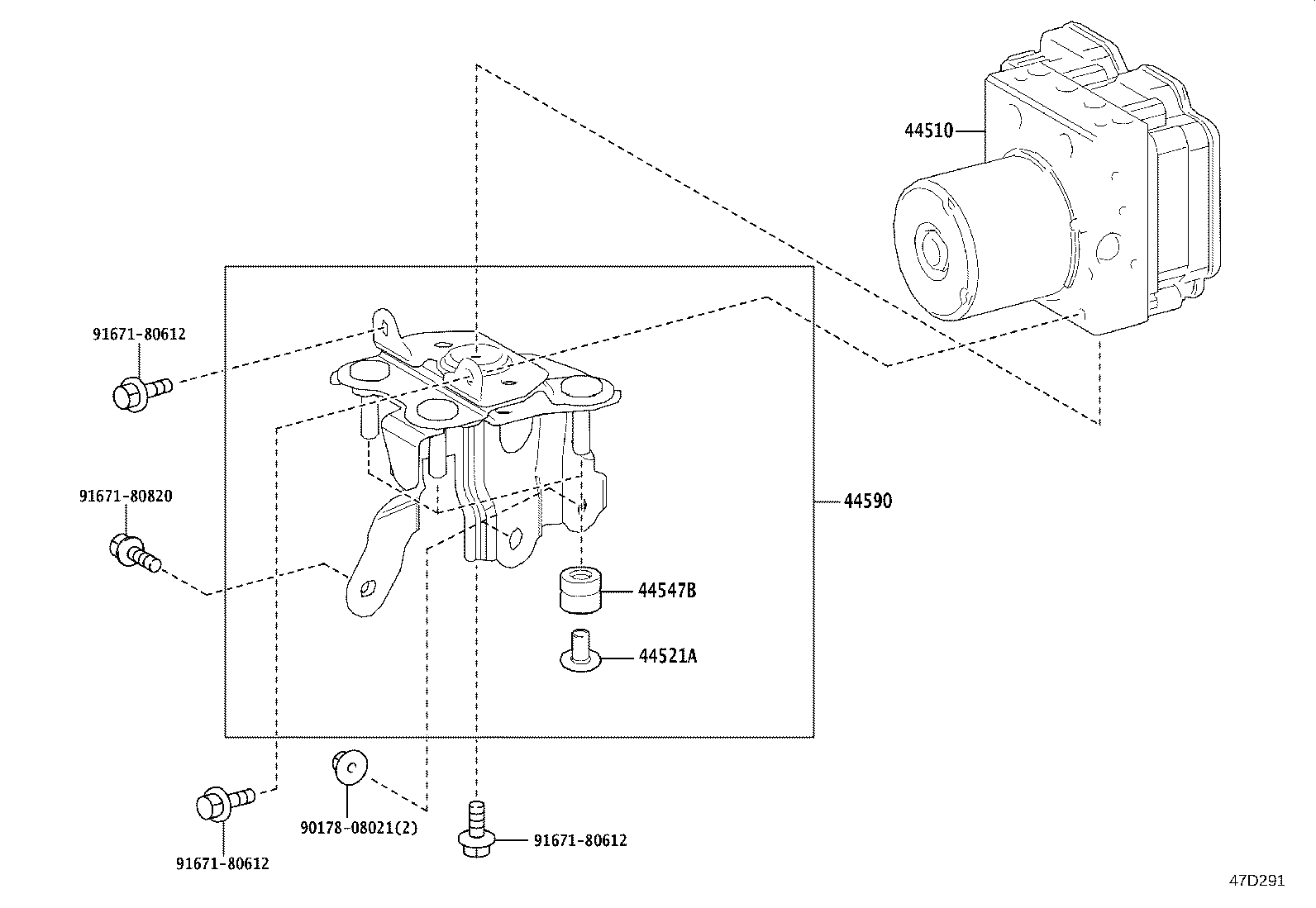 44050-16070 ACTUATOR ASSY, BRAKE product image