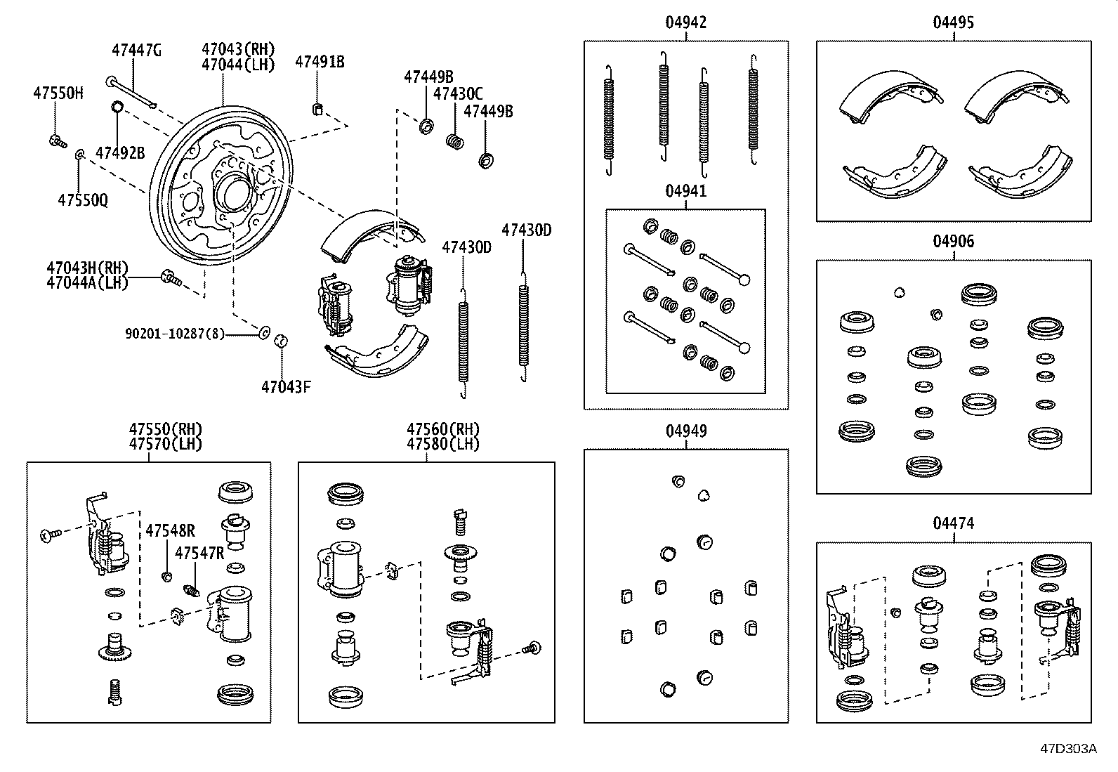 04474-26051 CYLINDER KIT, REAR WHEEL product image