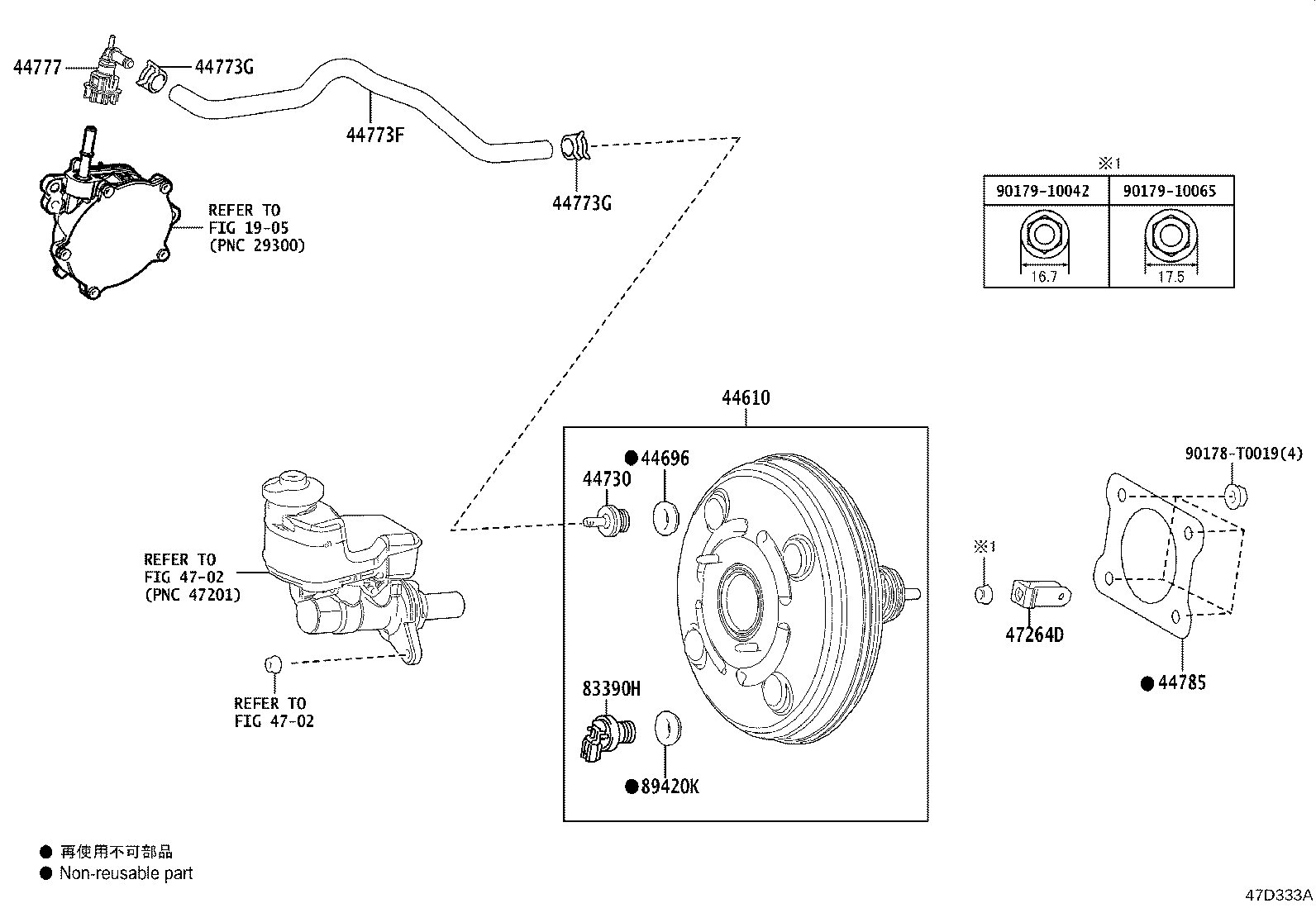 44773-06230 HOSE, UNION TO CHECK VALVE product image