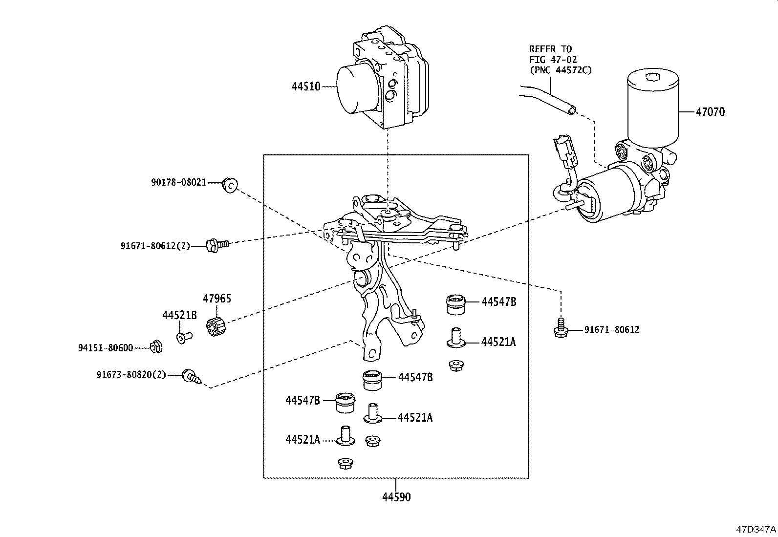 44050-78290 ACTUATOR ASSY, BRAKE product image