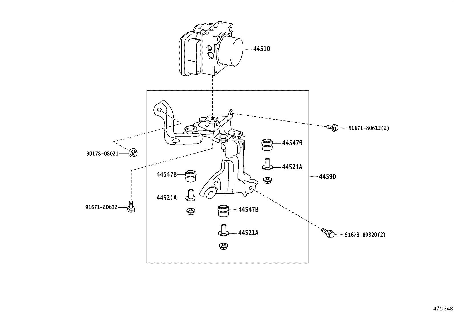 44050-78290 ACTUATOR ASSY, BRAKE product image