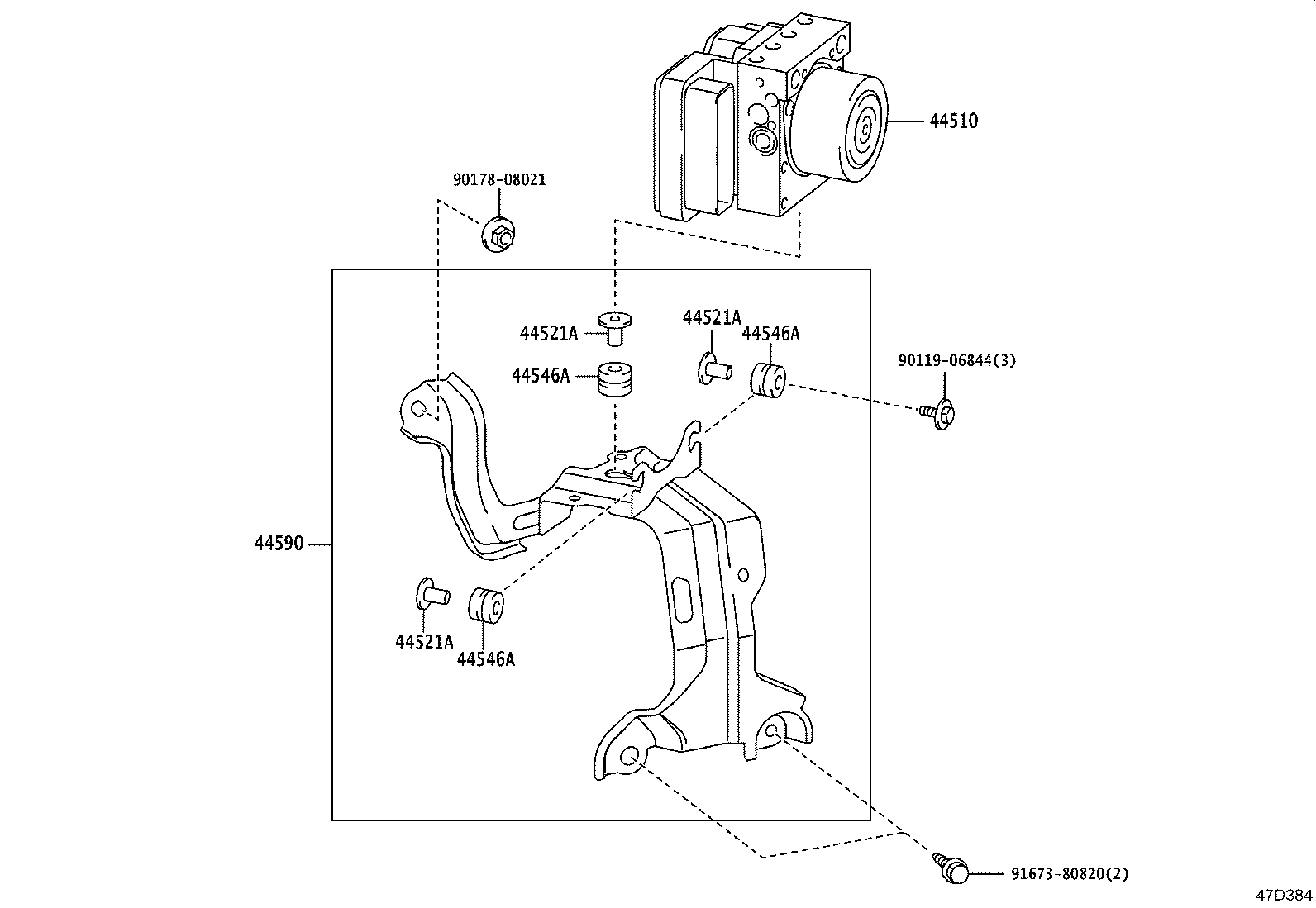 44050-42F80 ACTUATOR ASSY, BRAKE product image