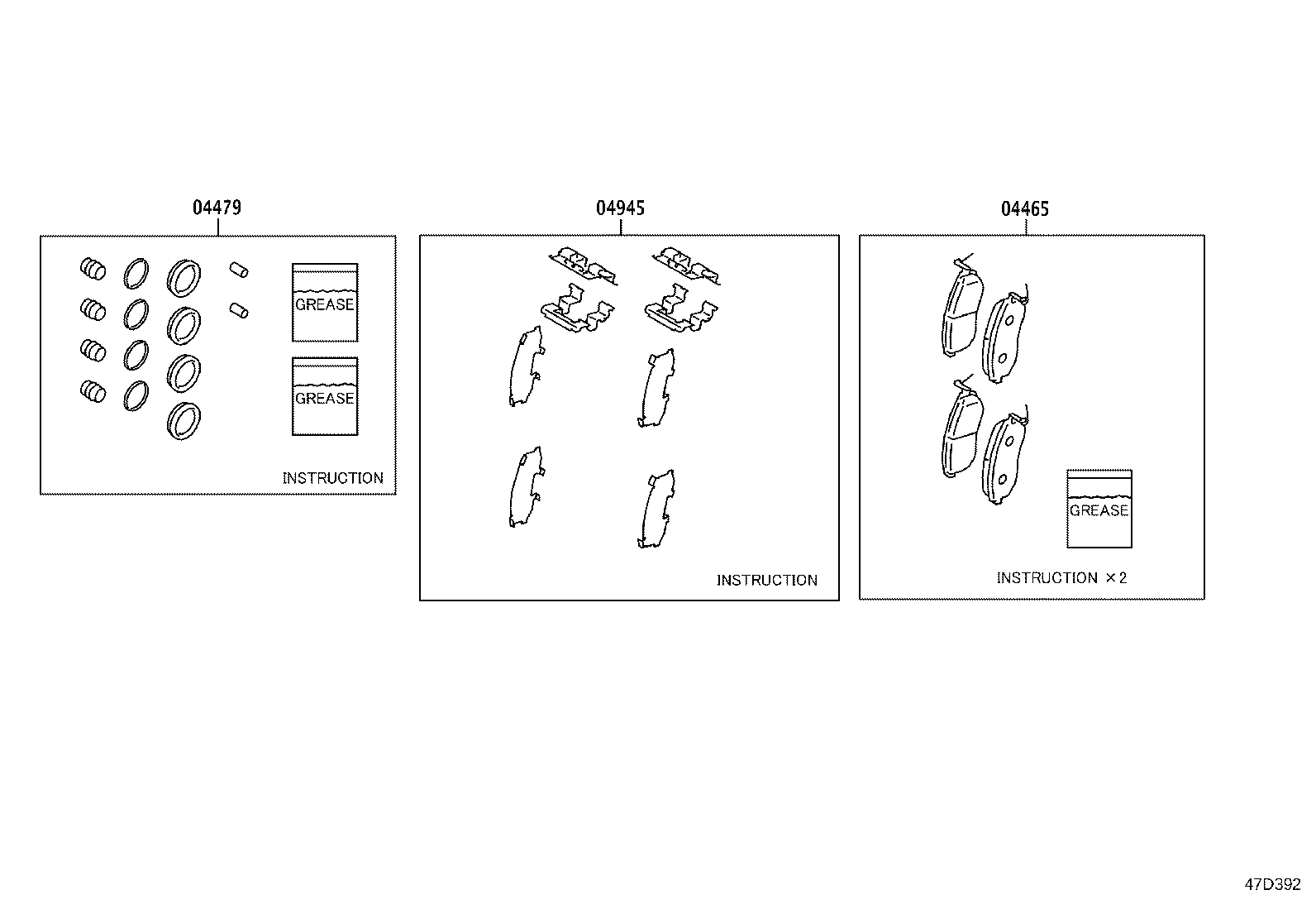 SU003-10626 PAD KIT, DISC BRAKE, FRONT product image