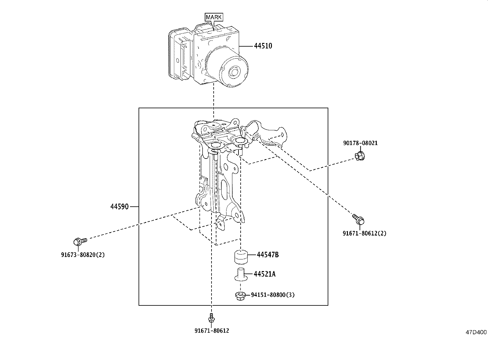 44050-42F80 ACTUATOR ASSY, BRAKE product image
