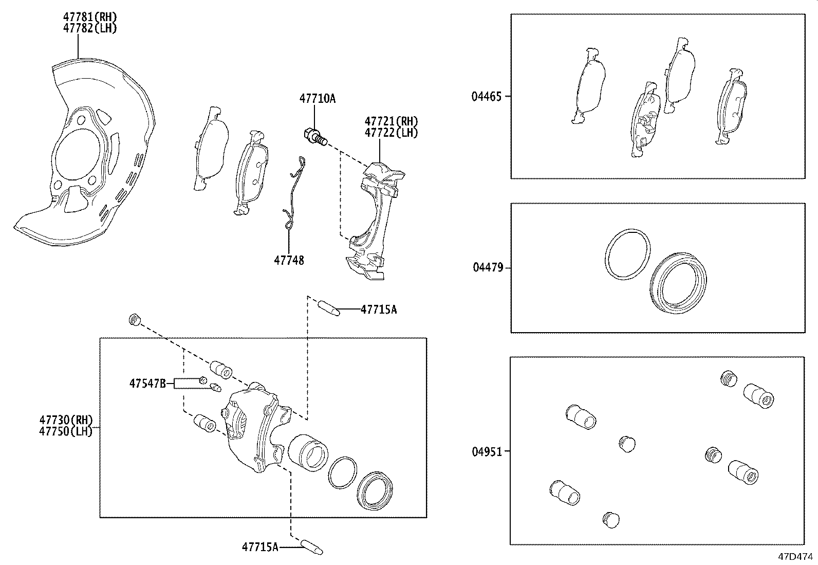 47748-0D070 SPRING, ANTI-RATTLE, NO.1(FOR FRONT DISC BRAKE) product image