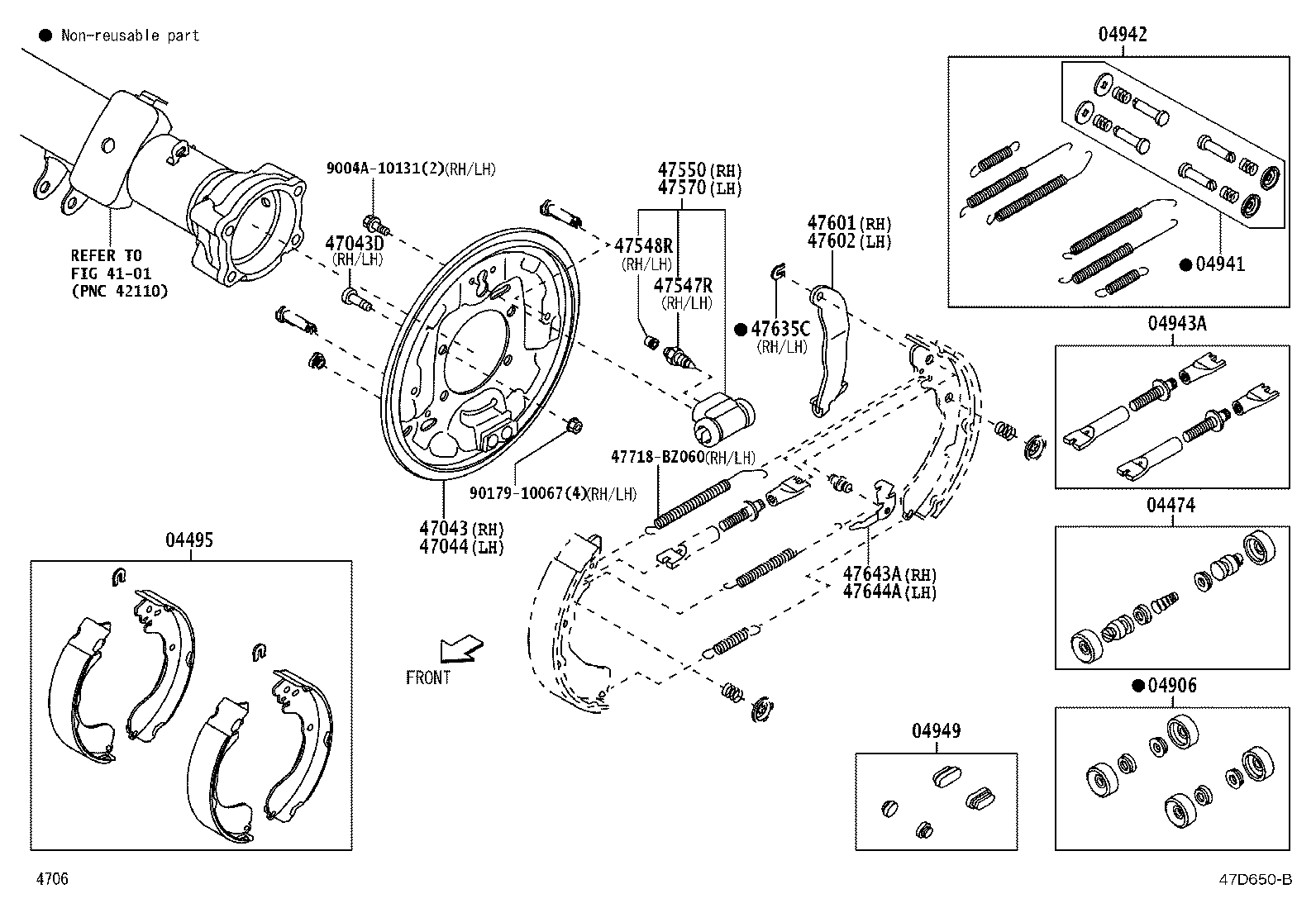 47044-BZ060 PLATE SUB-ASSY, BRAKE BACKING, REAR LH product image