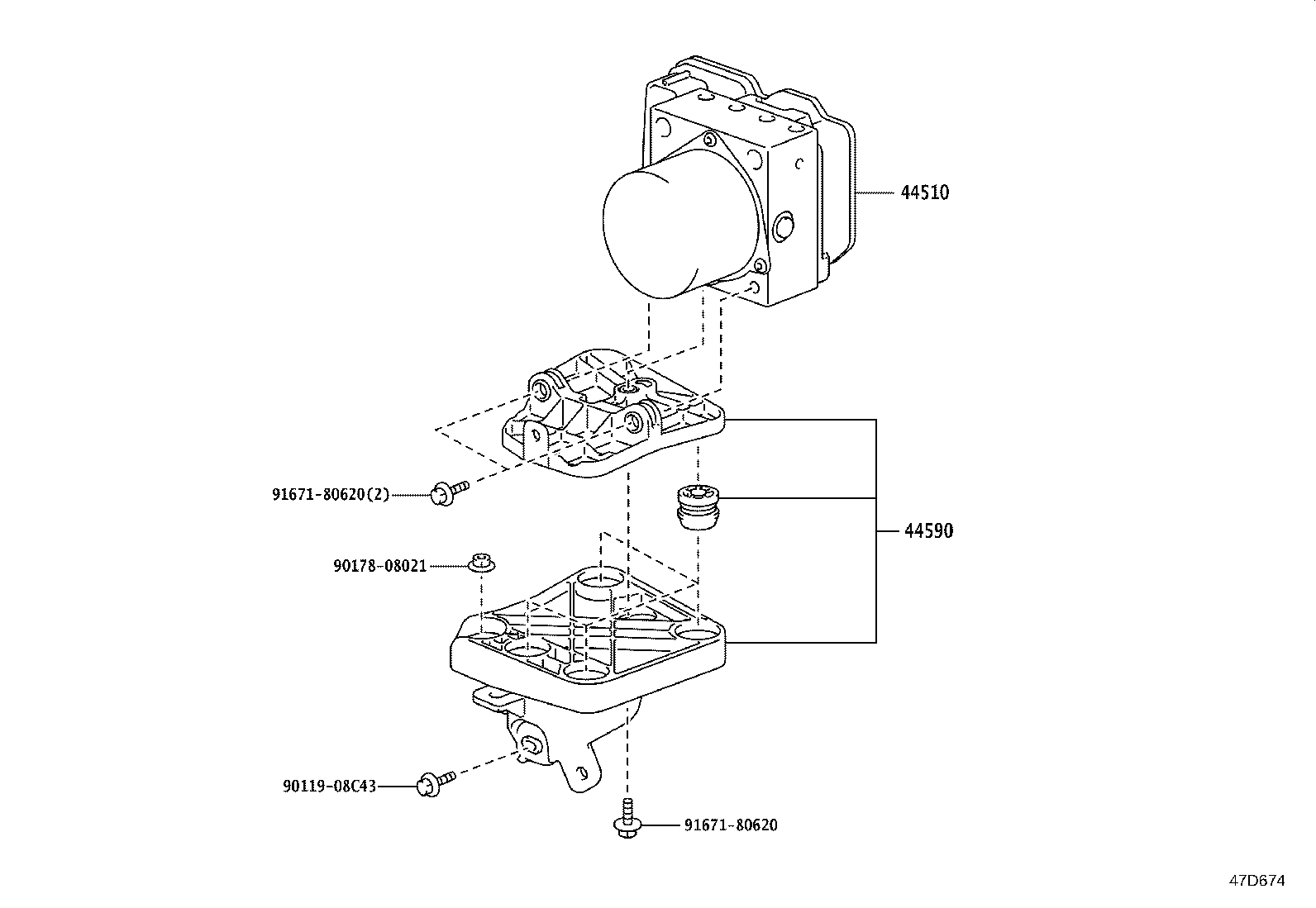 44050-42T30 ACTUATOR ASSY, BRAKE product image