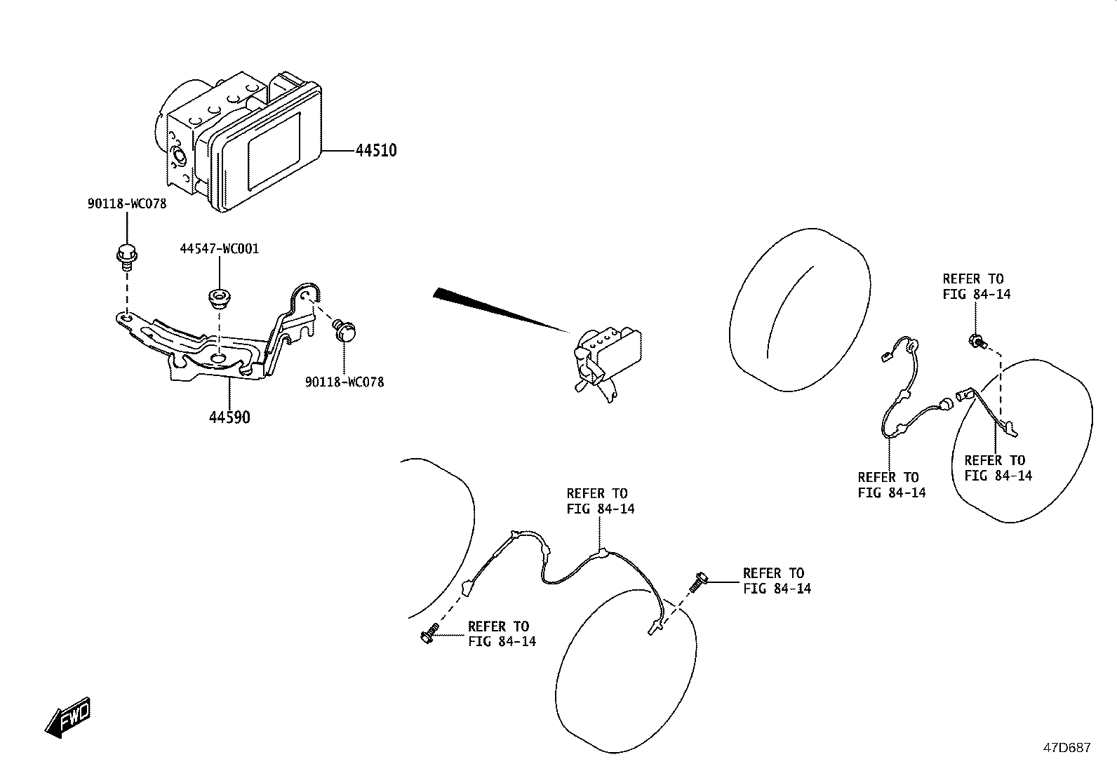 44050-WC013 ACTUATOR ASSY, BRAKE product image