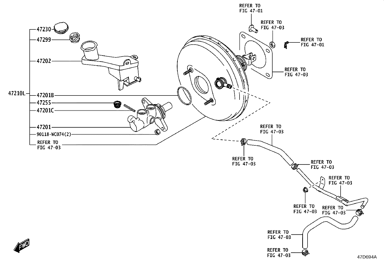 47220-WC012 RESERVOIR SUB-ASSY, BRAKE MASTER CYLINDER product image
