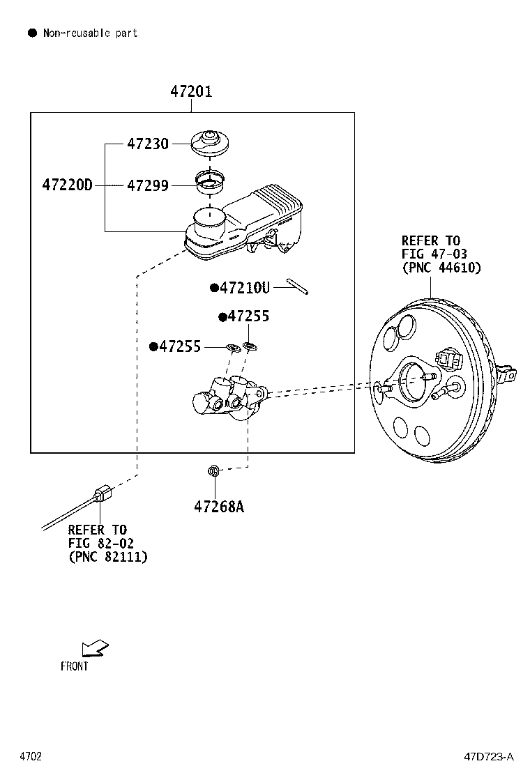 47255-BZ100 GROMMET, MASTER CYLINDER RESERVOIR product image