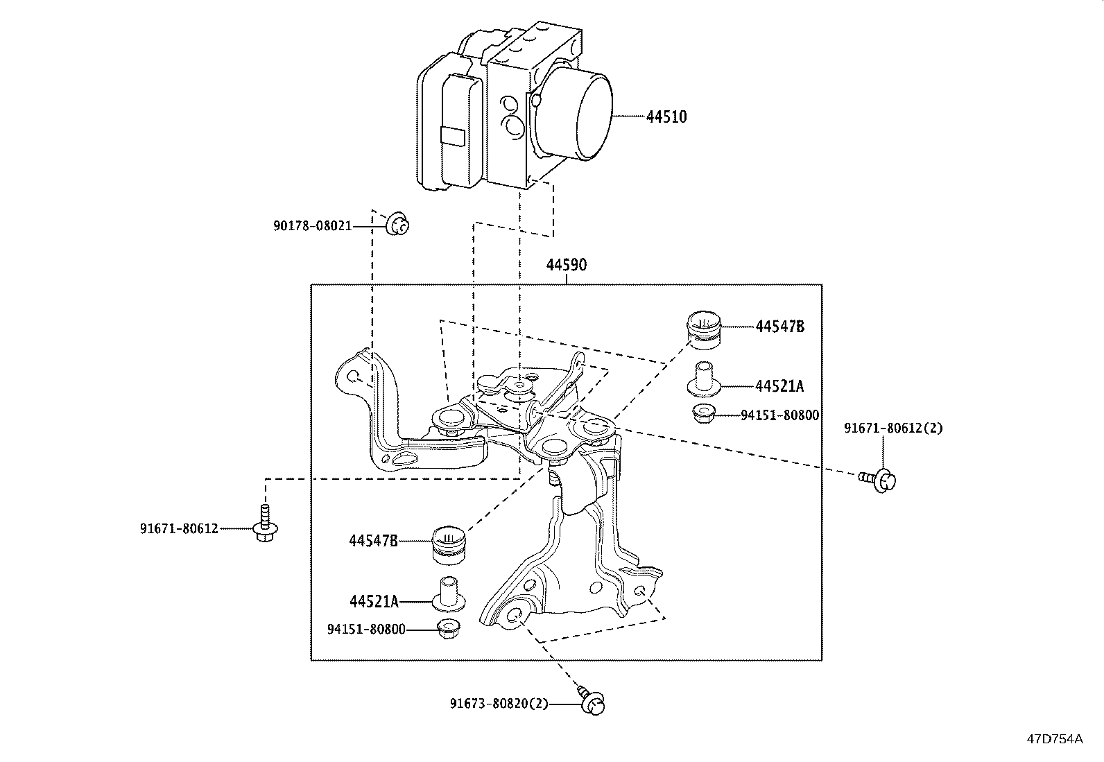 44050-30N90 ACTUATOR ASSY, BRAKE product image