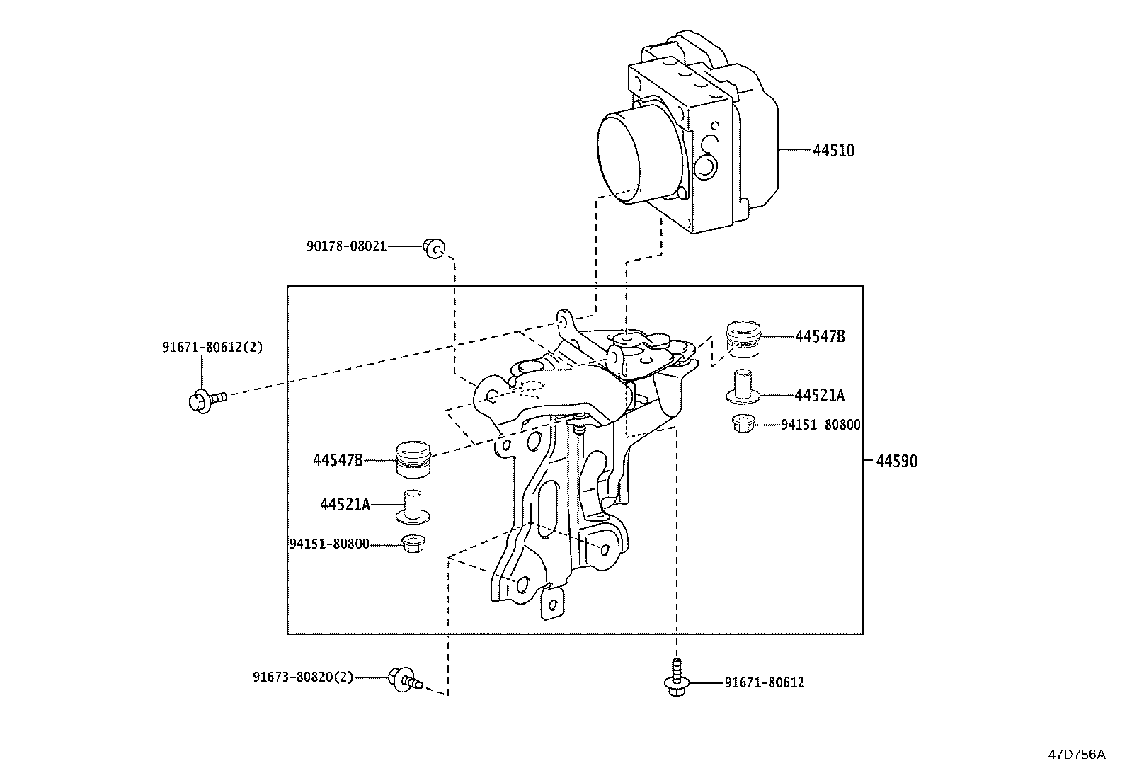 44050-30N90 ACTUATOR ASSY, BRAKE product image
