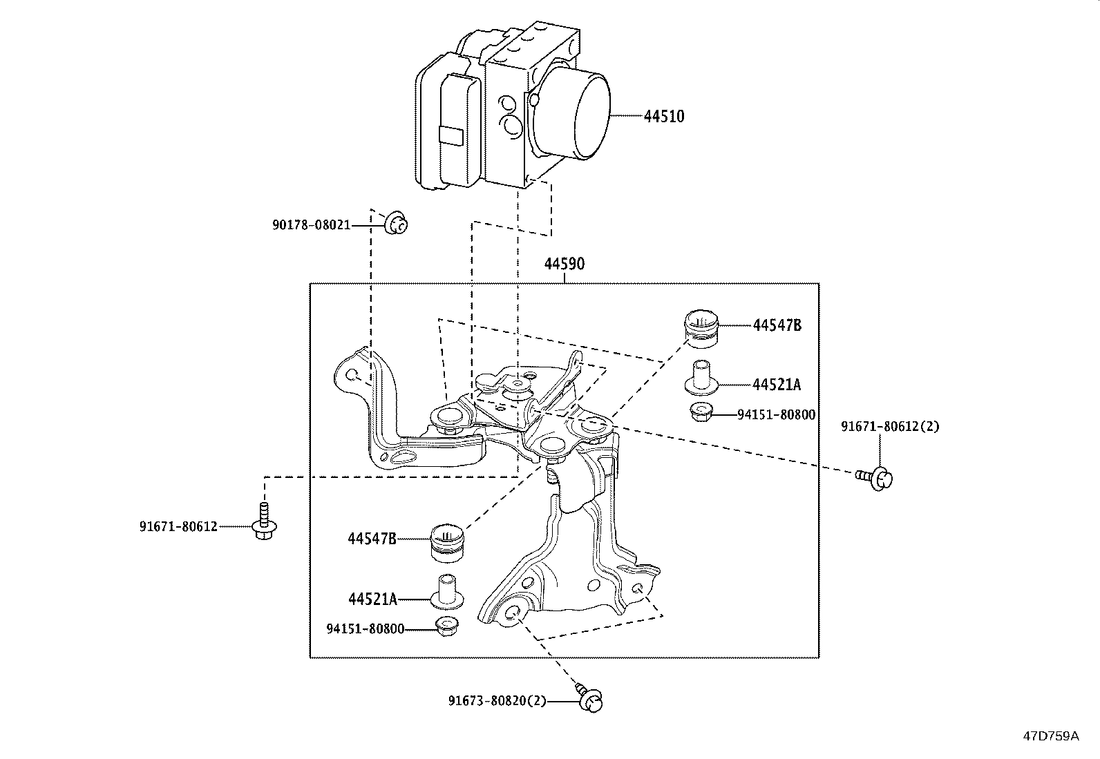 44050-30N10 ACTUATOR ASSY, BRAKE product image