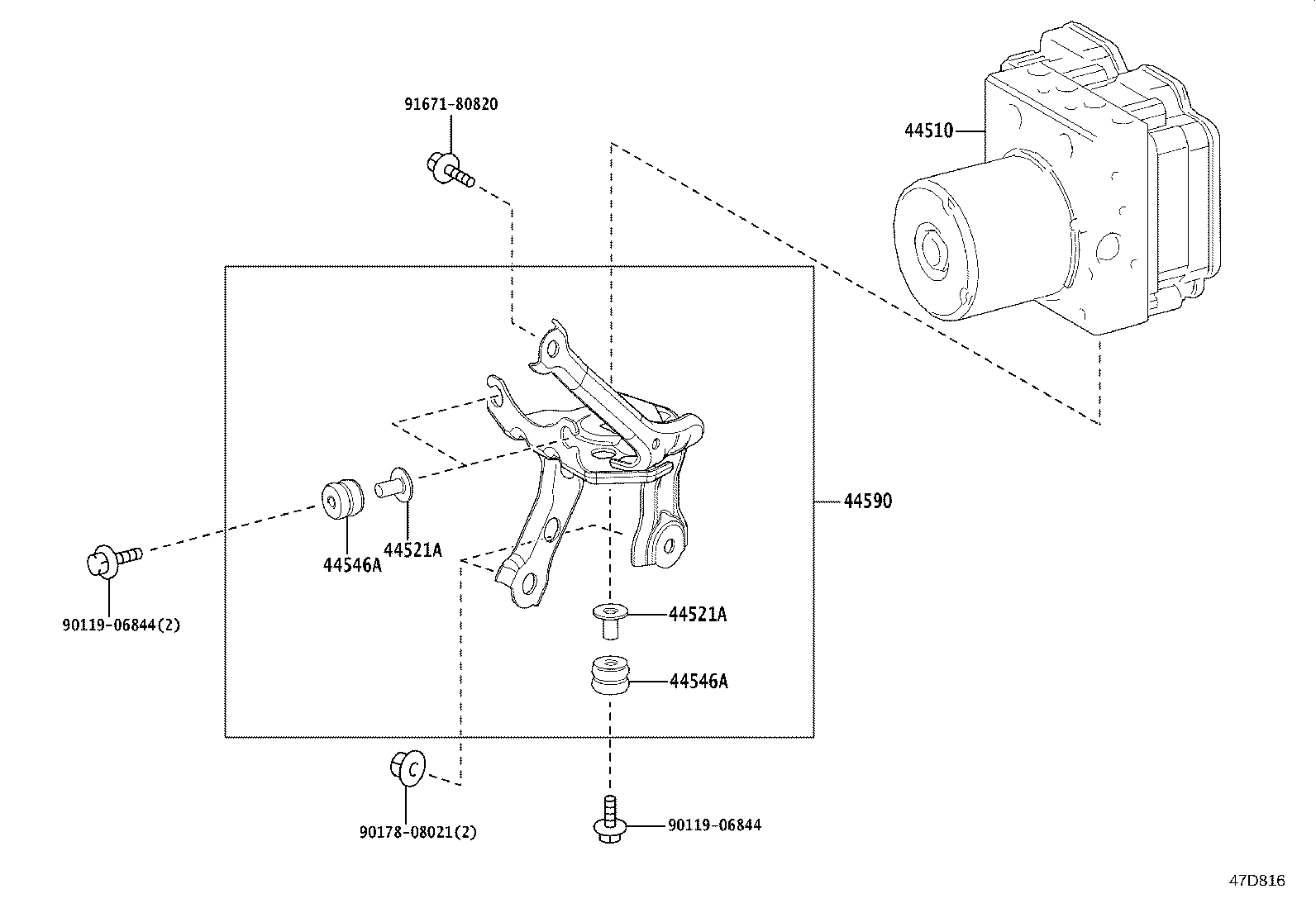44050-5C150 ACTUATOR ASSY, BRAKE product image