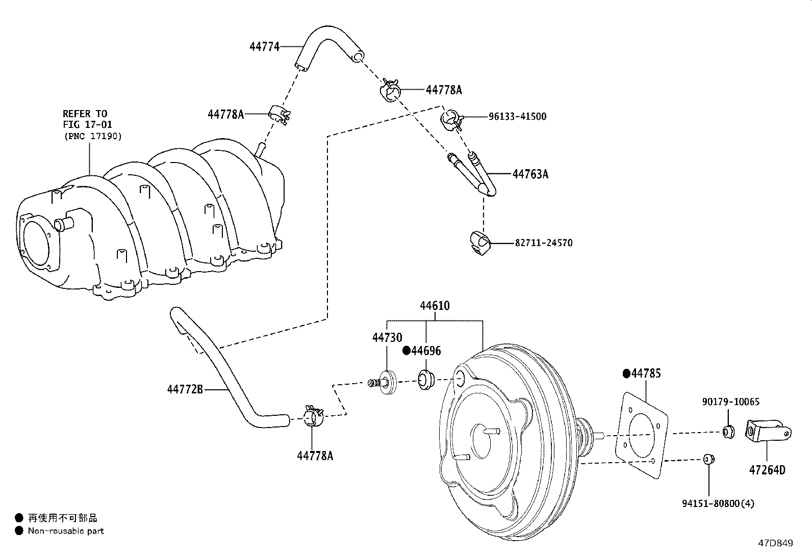 44610-24280 BOOSTER ASSY, BRAKE product image