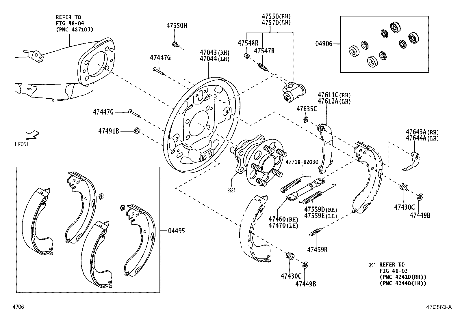 47460-BZ100 ADJUSTER ASSY, SHOE, RH(FOR REAR BRAKE) product image