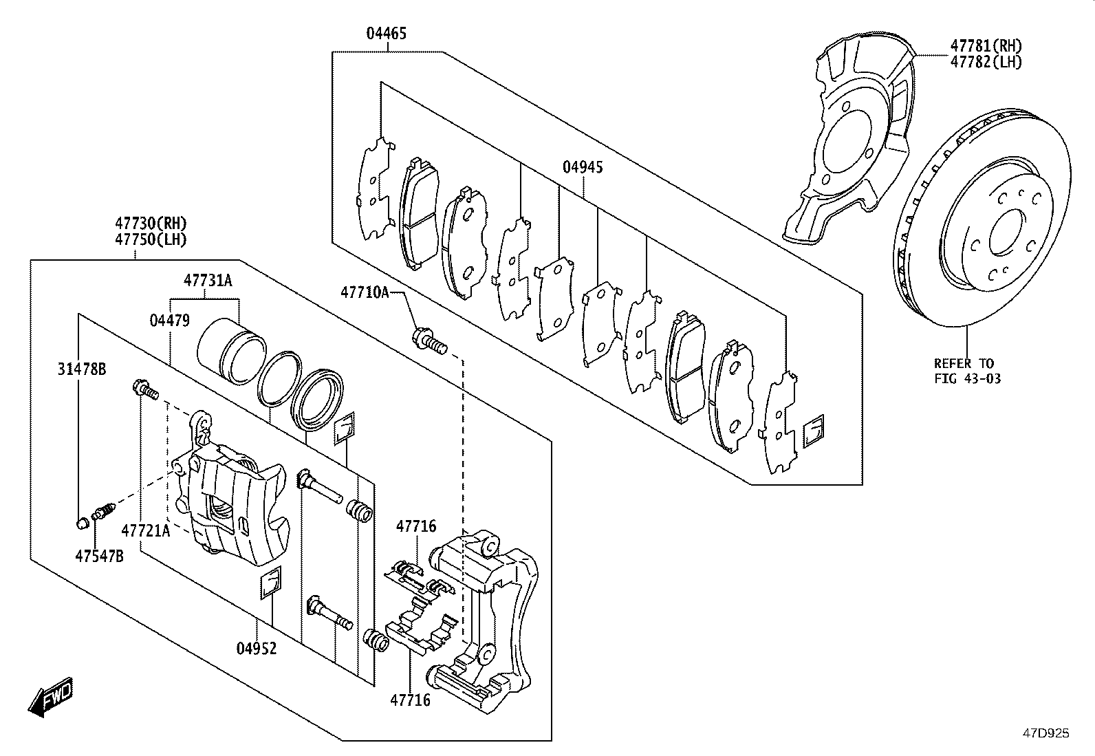 04465-WC008 PAD KIT, DISC BRAKE, FRONT product image