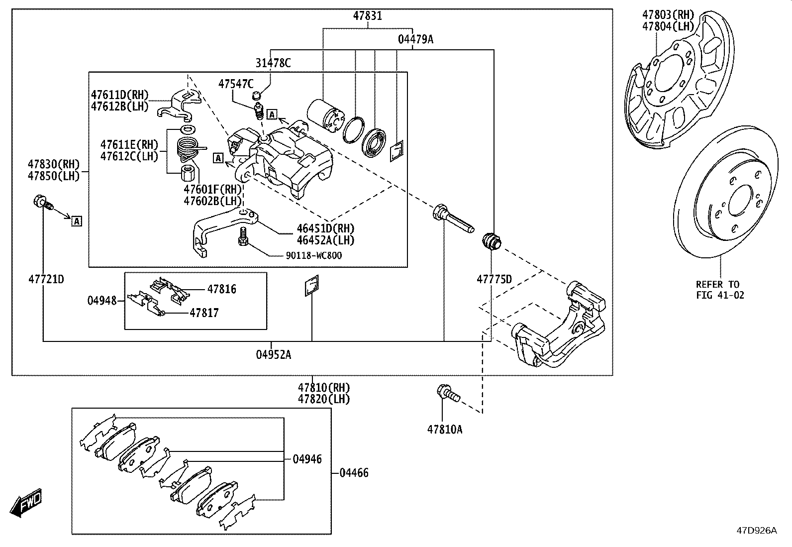 04479-WC002 PISTON, REAR DISC BRAKE product image