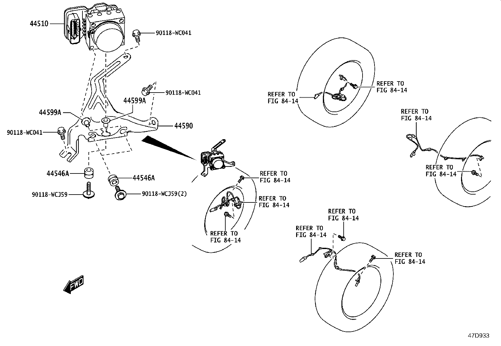 44050-WC021 ACTUATOR ASSY, BRAKE product image