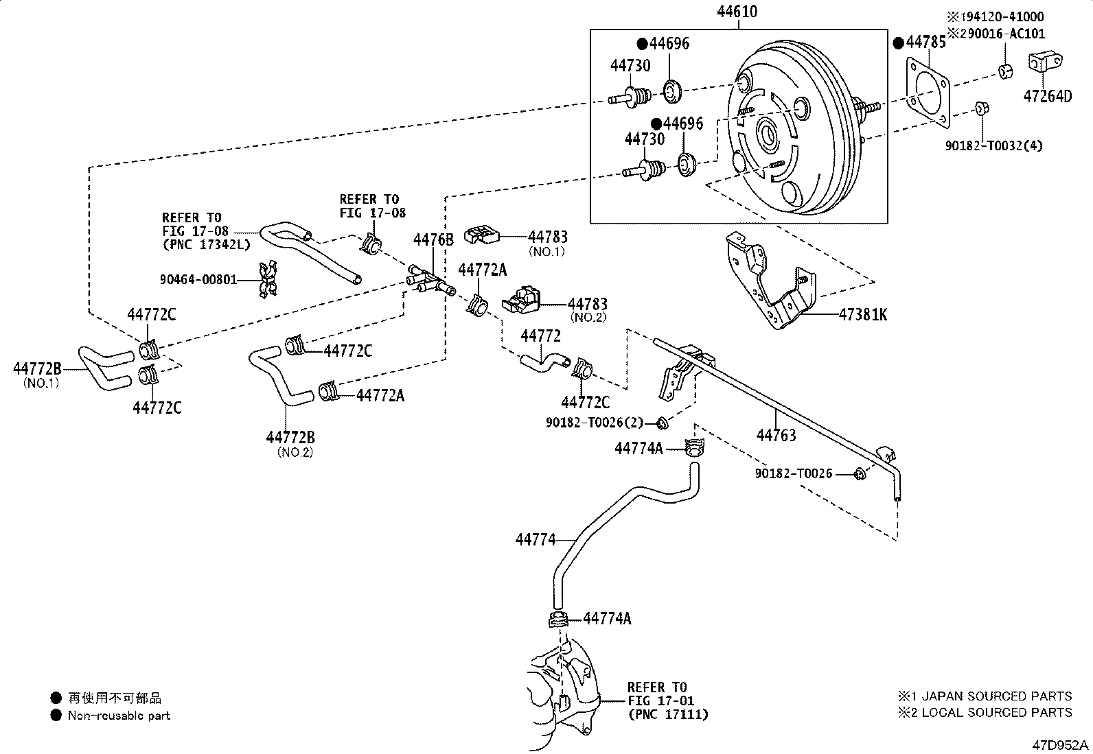 44610-71050 BOOSTER ASSY, BRAKE product image