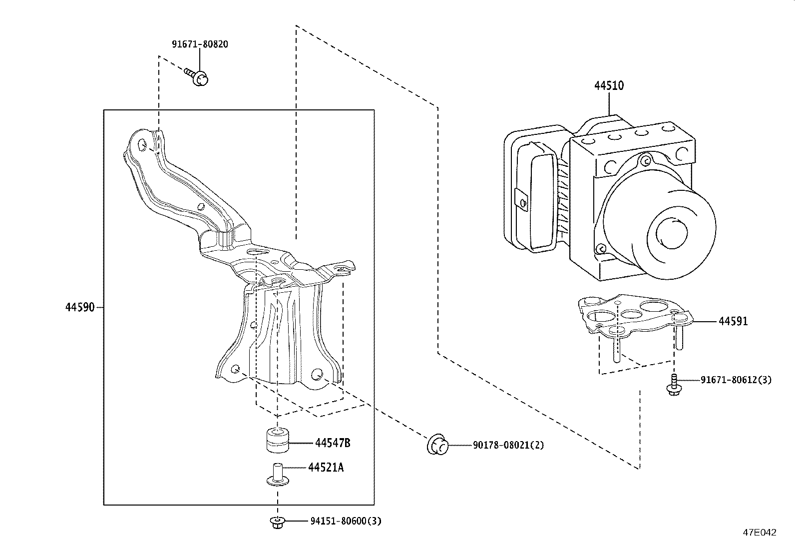 44050-12L90 ACTUATOR ASSY, BRAKE product image