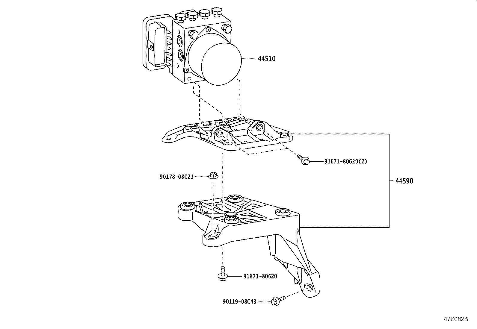 44050-46200 ACTUATOR ASSY, BRAKE product image
