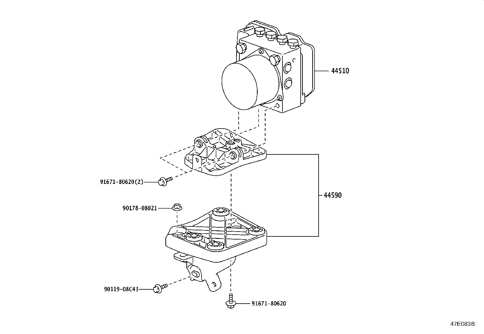 44050-46200 ACTUATOR ASSY, BRAKE product image