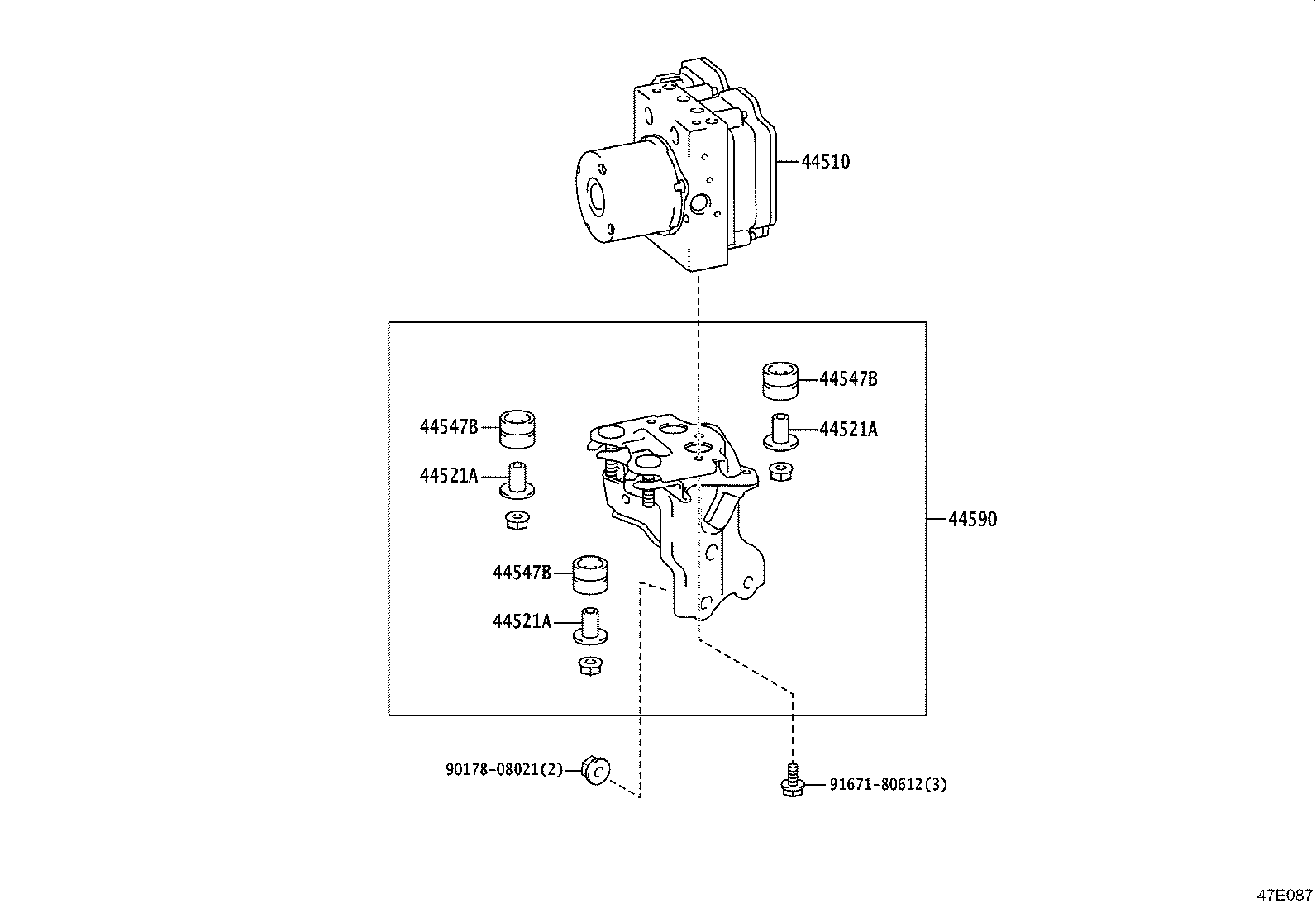 44050-12J40 ACTUATOR ASSY, BRAKE product image