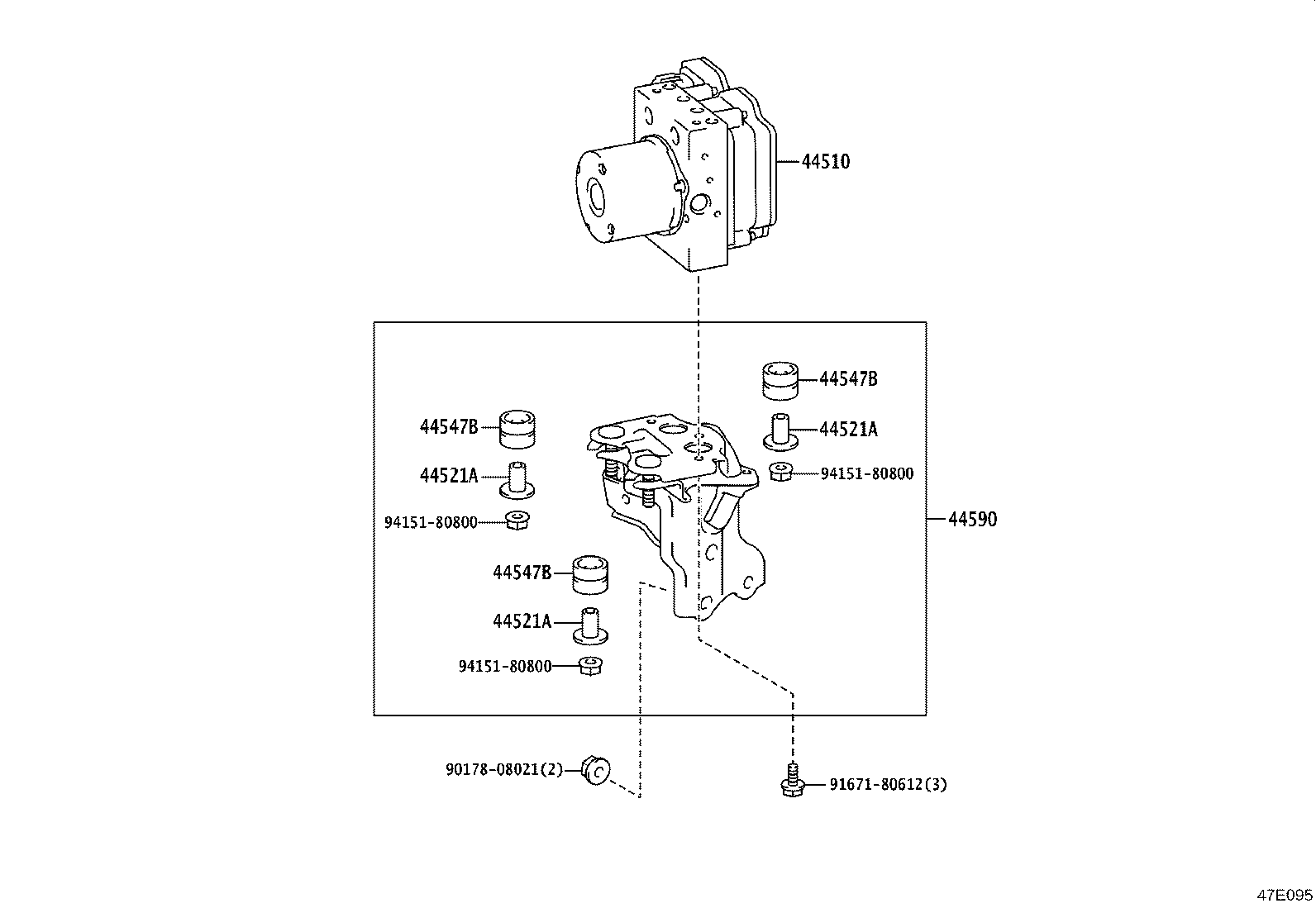 44050-12L31 ACTUATOR ASSY, BRAKE product image