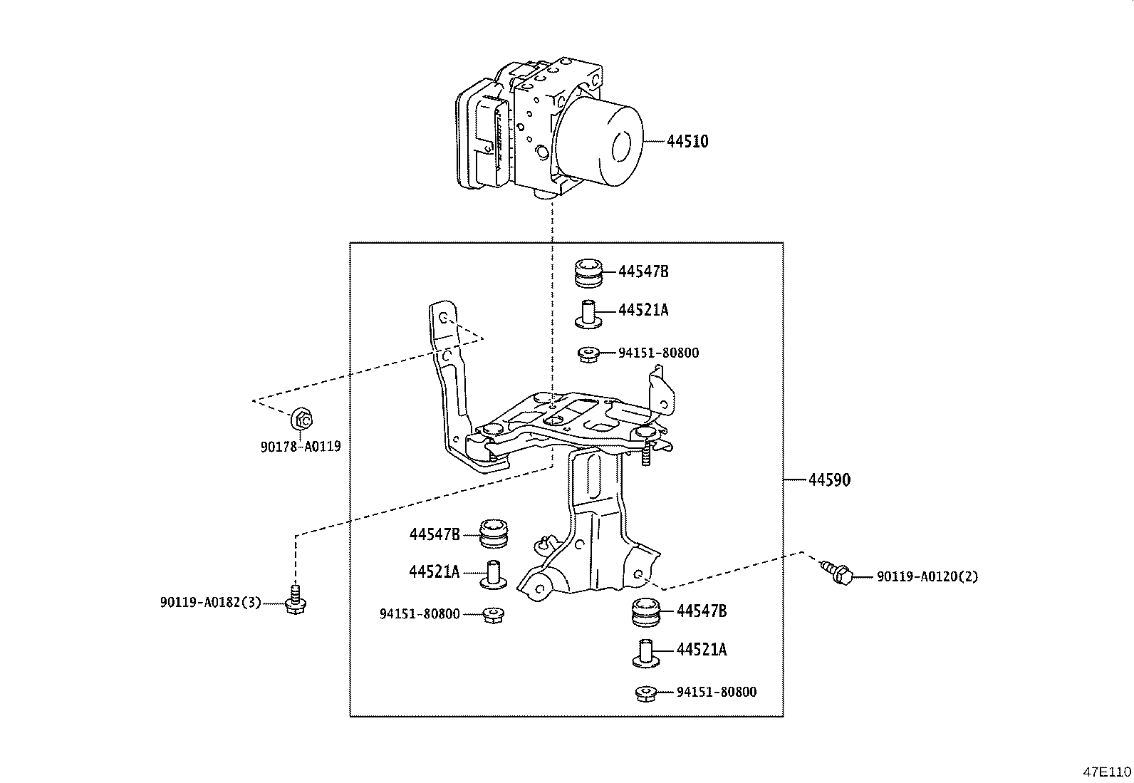 44050-48J50 ACTUATOR ASSY, BRAKE product image