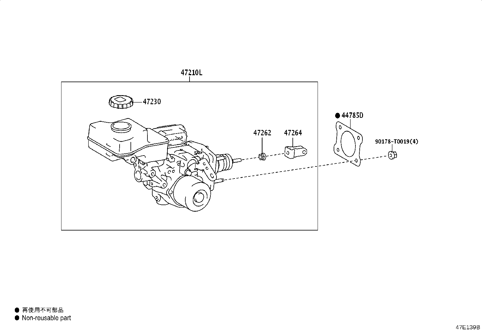 47201-VT020 CYLINDER SUB-ASSY, BRAKE MASTER product image