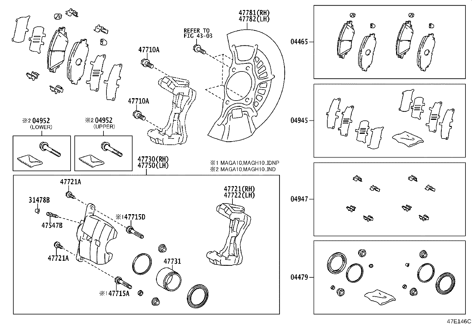 04465-VT010 PAD KIT, DISC BRAKE, FRONT product image