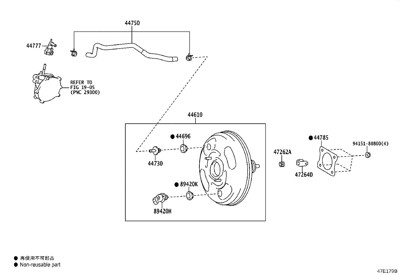 44772-42100 HOSE, CHECK VALVE TO CONNECTOR TUBE product image