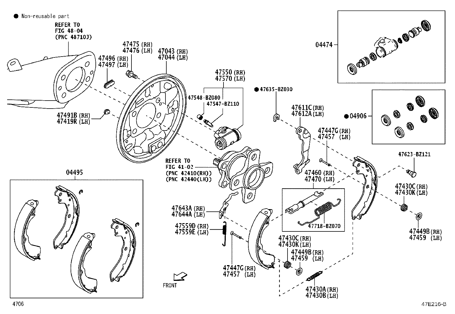 04474-BZ110 CYLINDER KIT, REAR WHEEL product image