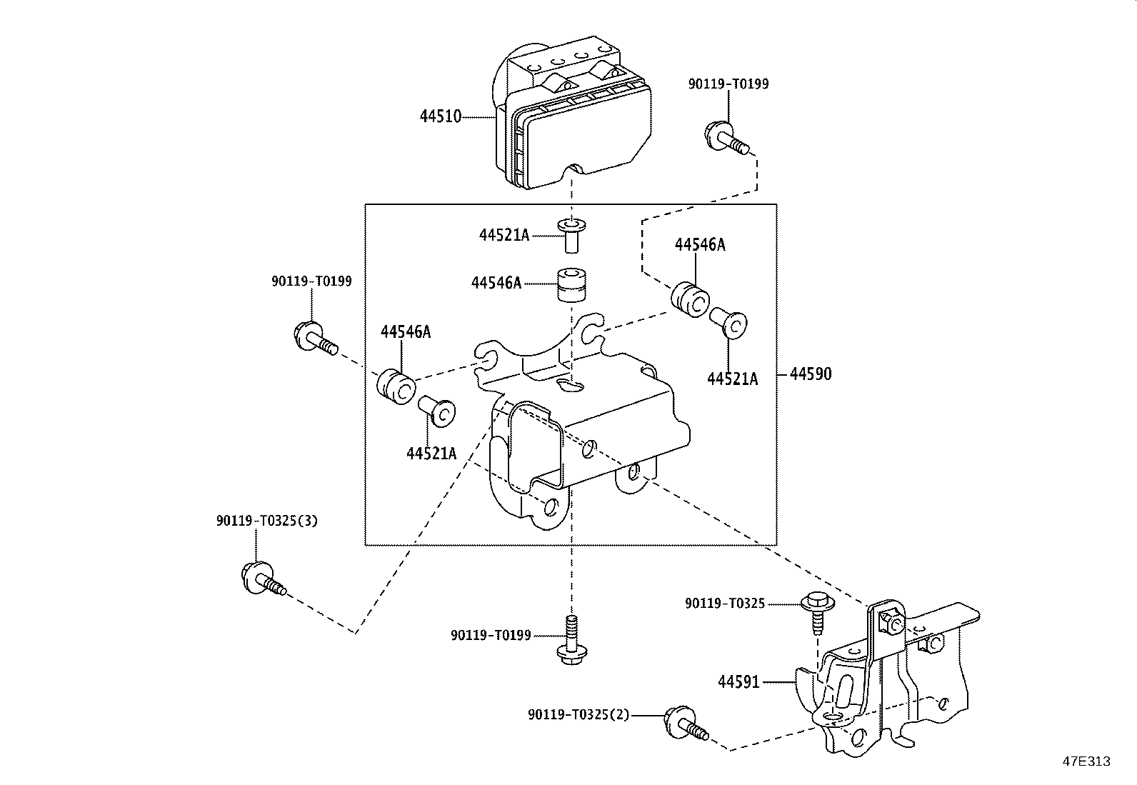 44050-0DE20 ACTUATOR ASSY, BRAKE product image