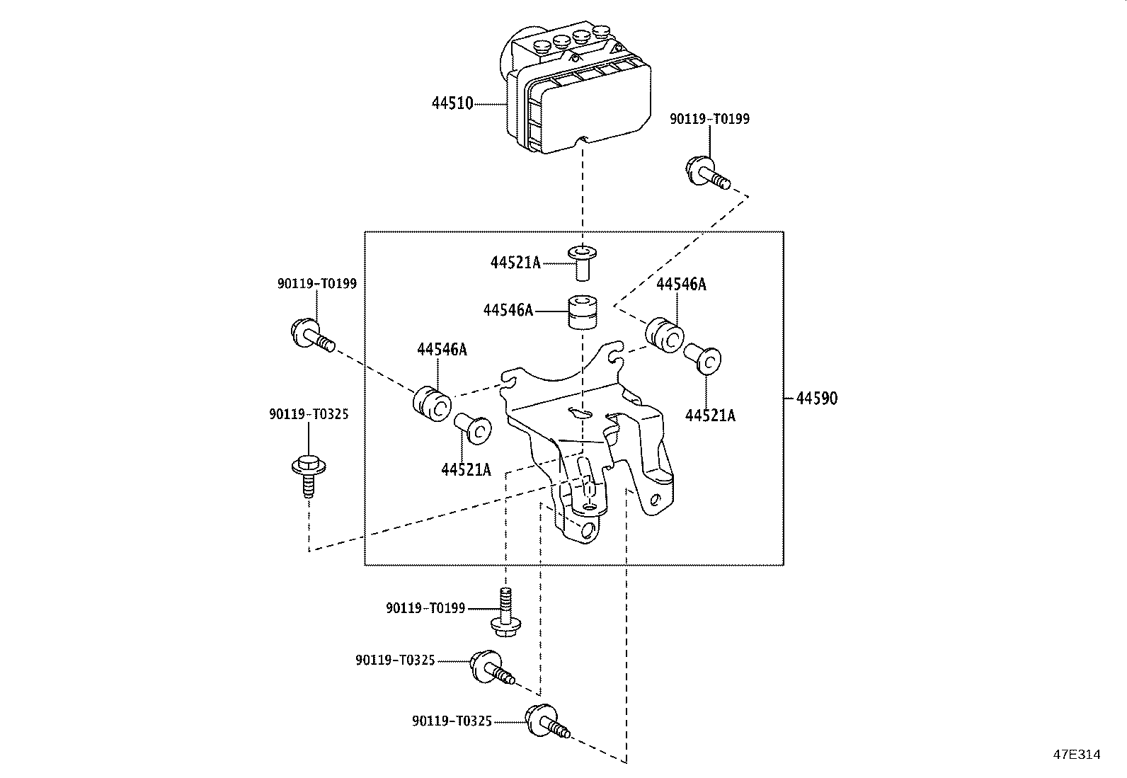 44050-0DE20 ACTUATOR ASSY, BRAKE product image