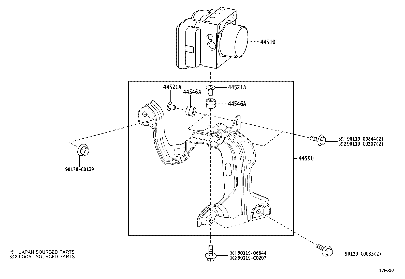 44050-0R480 ACTUATOR ASSY, BRAKE product image