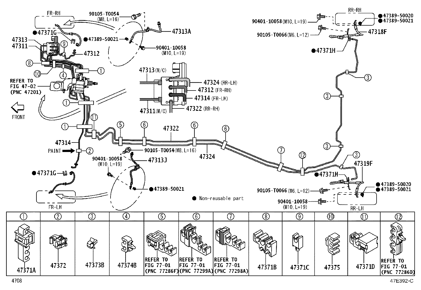 44521-B1010 COLLAR, BRAKE ACTUATOR CASE, NO.1 product image