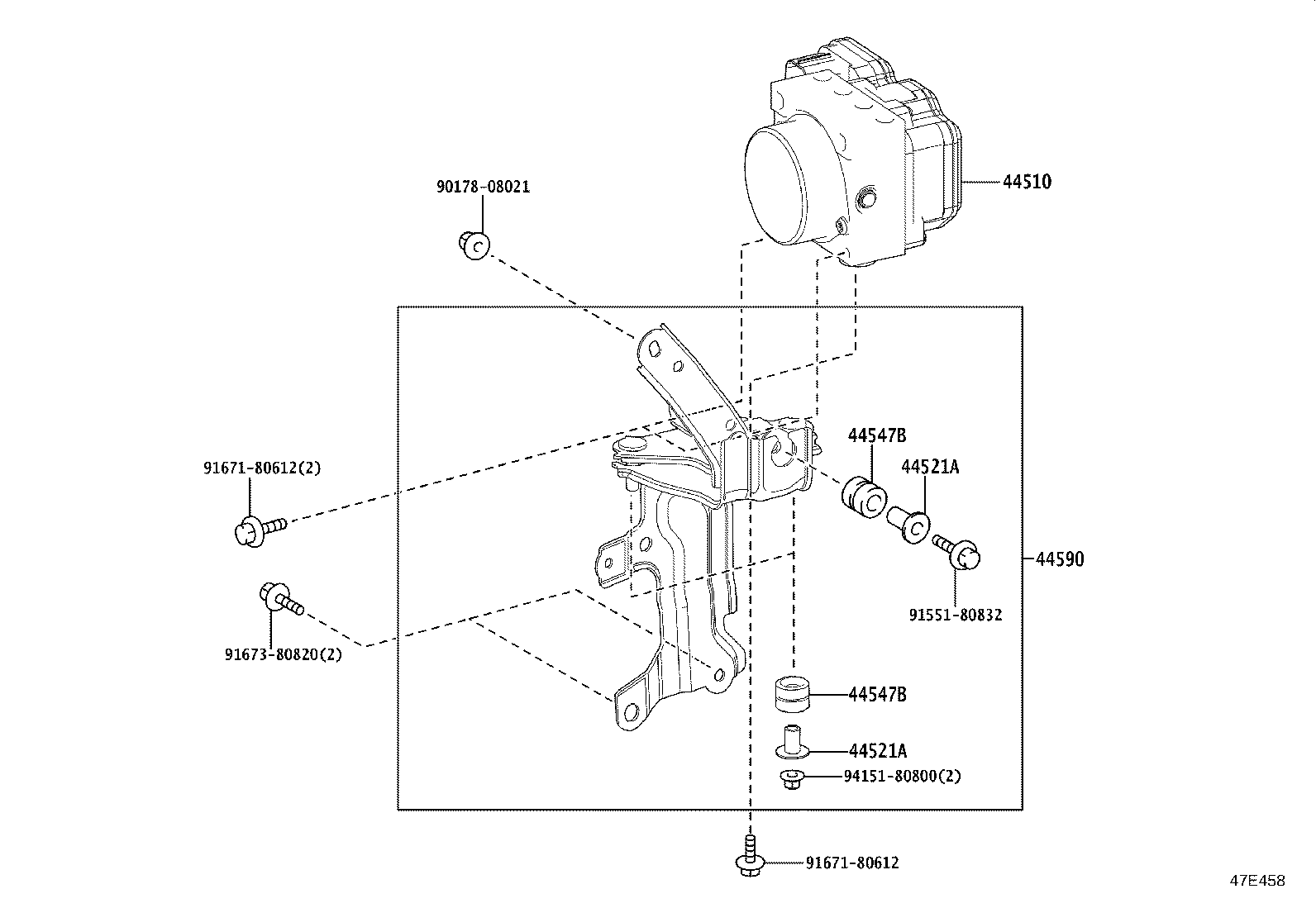 44050-V2080 ACTUATOR ASSY, BRAKE product image